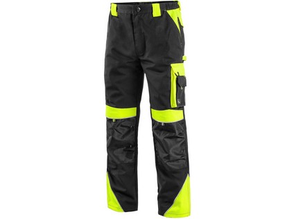 Kalhoty do pasu CXS SIRIUS BRIGHTON, zimní, pánské, černo-žluté, vel.48-50